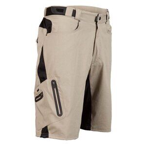 ZOIC Men's Ether Cycling Short Pants‎ Tan Medium Gorpcore Cargo